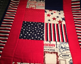 Patriotic Quilted Table Runner