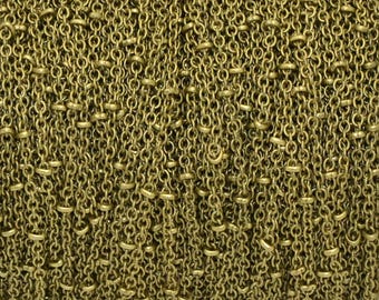 Bronze 1.5 mm colored fancy brass chain