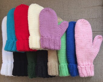 Lined Mittens (Adult XL to Child M)