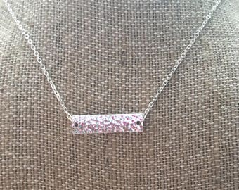 Silver Bar Necklace- Bar Necklace- Bar Accessories- Silver Bar Accessories- Silver Necklace- Silver Jewelry- Silver Accessories- Necklaces-