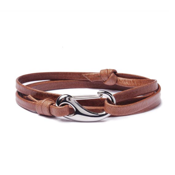 Men's Bracelets Leather Bracelet for Men Brown leather