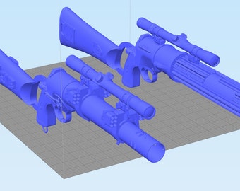 ESB and ROTJ EE-3 Boba Fett Blaster Carbine Rifle With The Real Scope