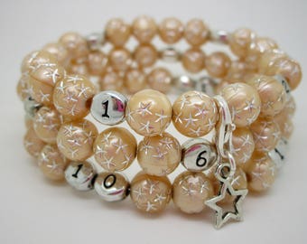 Nursing champagne star treasure bracelet