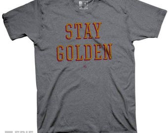 Stay Golden University Golden Knights Tee - Gray Triblend T-shirt
