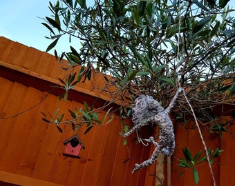 Fairy Sculpture / Wire Fairy Sculpture / Fairy Hanging From A Rope
