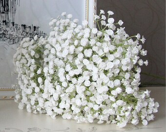 10 Stems 58cm white Babys breath bouquet flowers wedding table centerpieces Beautiful Babys Breath HZMTX