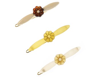 Vintage Italian Flower Hair Barrette