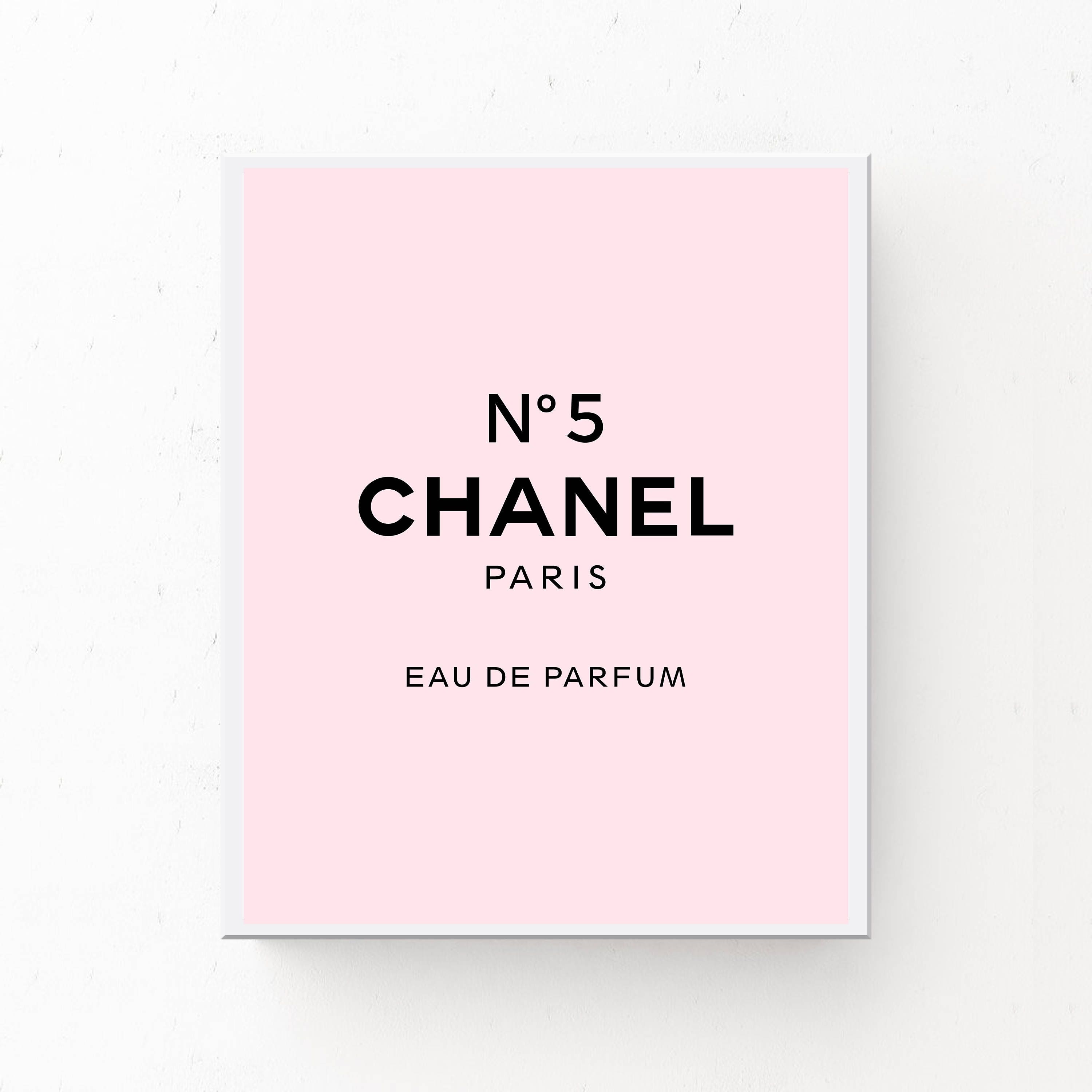 Chanel No 5 Pink Fashion Art Chanel No 5 Print Pink Prints