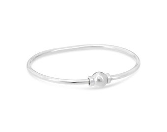 Beach Ball screwball Bracelet.. TODDLER SIZE 5 or 5.5 all silver/ made on Cape Cod/ Ships in a box