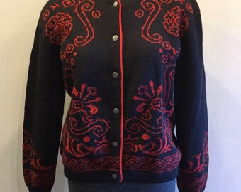 Pendleton Women's Cardigan Sweater Tag Size M 100% Virgin Wool