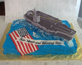 Air Craft Carrier Cake Topper