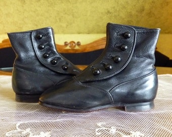 Children’s Button Boots, Antique Shoes, Antique Boots, Berlin, ca. 1910