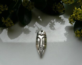 Silver Aztec pendant 40 * 15mm
