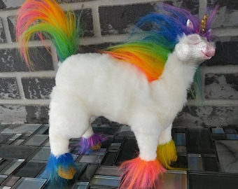 Fabuloso the "Fluffy" Unicorn Posable Art Doll