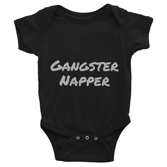 Hip-Hop Gangster Napper NWA Funny and Cute Babies Onesie Gansgta Rapper Kid Infant Bodysuit