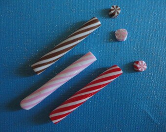 kawaii candy stick cabochon decoden phone deco diy 3 pcs--USA seller