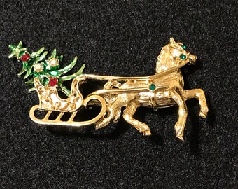 Festive Holiday Brooch