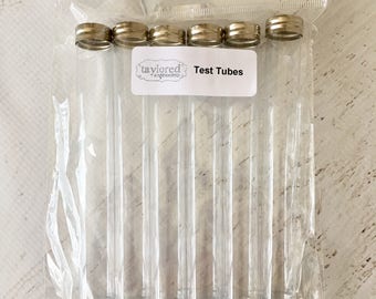 Taylored Expressions, Test tubes, for mixing sequins, glitter, beads, storage, organization small embellishments, clear plastic, cardmaking