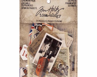 Tim Holtz Idea-ology SNIPPETS Ephemera Paperie