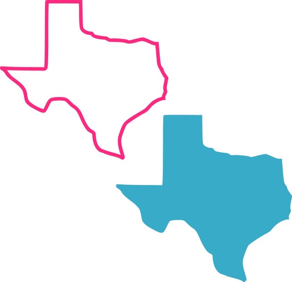 Download Texas Outline and Solid SVG Studio 3 DXF AI ps and pdf