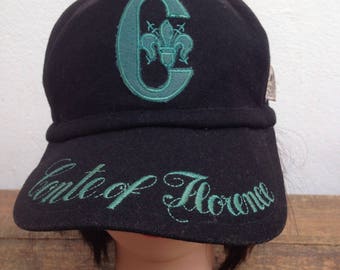 Vintage Conte Of Florence Cap | Conte Florence Ski Water Wool Adjustable Hats Made in Italy