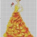 Small Size Disney Designer Princess Doll Belle (Beauty and the Beast) Cross Stitch Pattern PDF (Pattern Only)