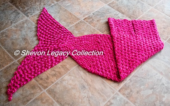 Crochet Pattern Mermaid Tail Afghan Blanket/ Crochet Mermaid