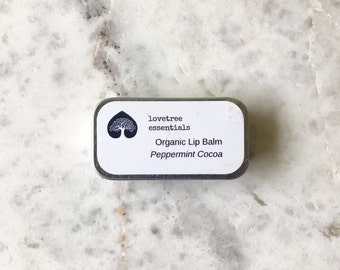 Peppermint Cocoa Organic Lip Balm