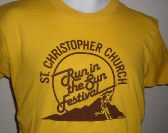 Vintage Original 1980s Run in the Sun Festival BARBARY COAST CASINO Las Vegas Soft Thin T Shirt M