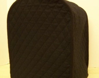 Black Coffee Maker Cover Quilted Fabric Kitchen Home Decor Small Appliance Cover Made to Order