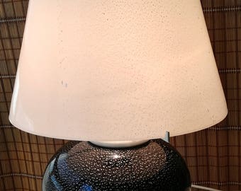 Mushroom lamp 2 luci argento sommerso made in Italy 1960s