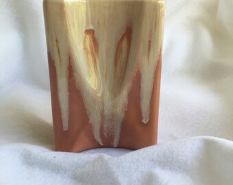 Vintage Ceramic Vase with Drip Glaze