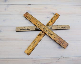 Vintage Rulers, School Rule, Unique Ruler, Industrial