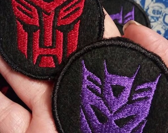 Transformers Autobot and Decepticon Patches