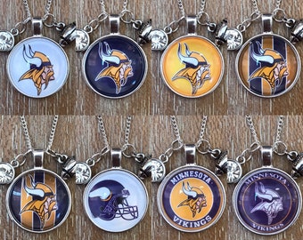 Minnesota Vikings Football Inspired Fan Charm Necklace/Team Charm