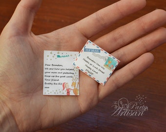 Elf Letter! Editable mini letter & envelope