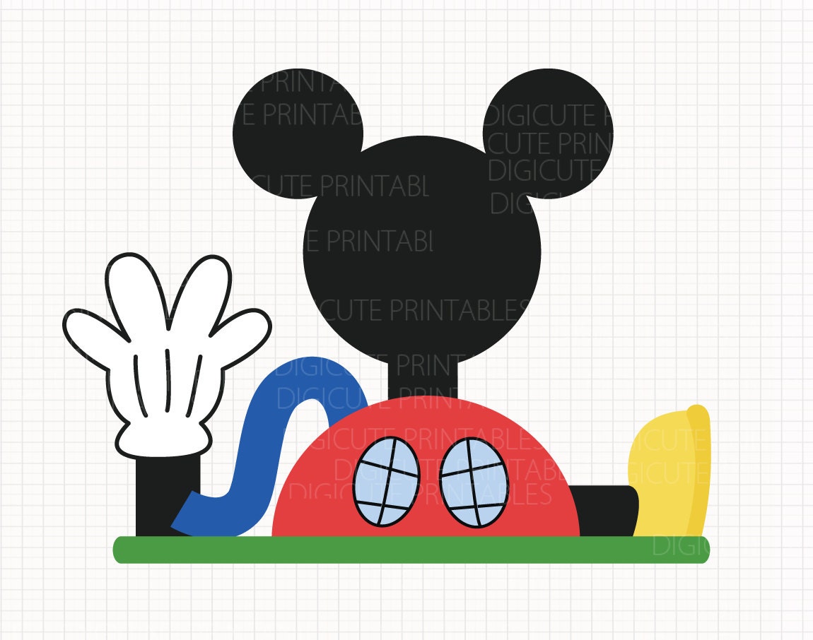 Disney Inspired Mickey Mouse Clubhouse Digital CLIP ARTS