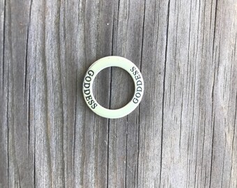 Sterling Silver GODDESS Affirmation Charm