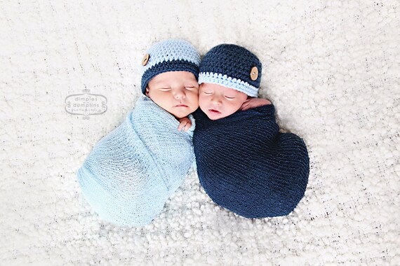 Twin beanies matching hats for twins newborn twin hats Twin beanies matching hats for twins newborn twin hats