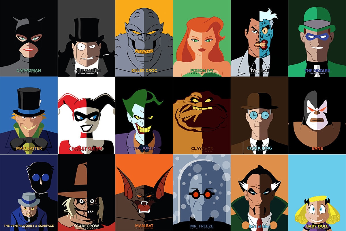 Batman the Animated Series DC Comics Poster Print BTAS Man
