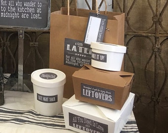 Leftovers To-Go Bags- set of 6 | Thanksgiving | Friendsgiving | To-Go | To Go | Left Overs