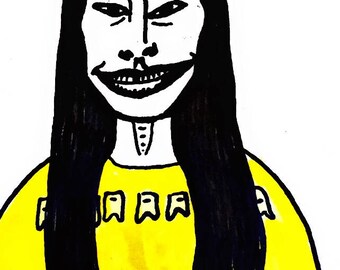 Woman - Color Print (Drawing)