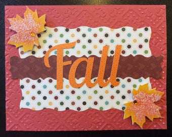 Handmade Card - Autumn