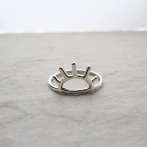 Sun Ring, Sterling Silver, Sunrise, Sunset, Sunshine, Hammered, Hawaii Handmade Jewelry, Metalwork, Boho Hippie , Gift, Rings