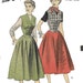 Advance 6548 Womens 50s Weskit Skirt and Dress Sewing Pattern Bust 32