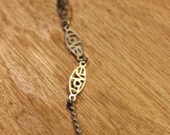 Silver "Love" Necklace,item #147