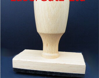 Soap making, Custom made embossing soap stamp for soap or clay, with wooden handle, personalized stamp, acrylic, M&P or cold process