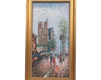 Notre Dame Paris, France Oil Painting