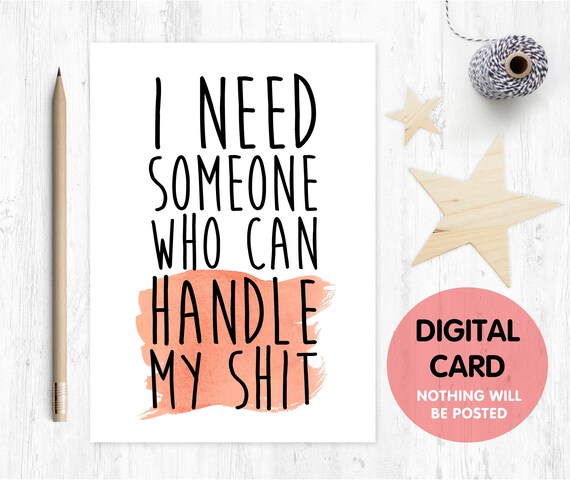 PRINTABLE bridesmaid card will you be my bridesmaid digital download funny maid of honor proposal instant download personal attendant