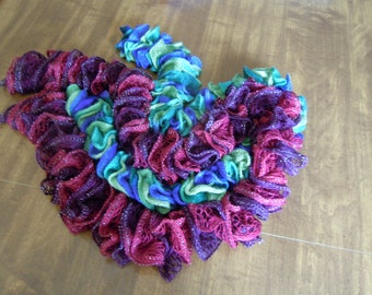 Scarf ruffled